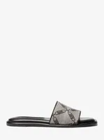 Hayworth Empire Logo Jacquard Slide Sandal