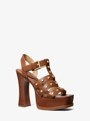 Jagger Studded Leather Platform Sandal