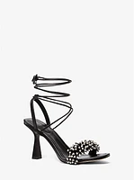 Lucia Embellished Leather Sandal