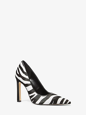 Amara Zebra Print Calf Hair Pump