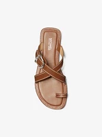 Ashton Leather Flat Sandal
