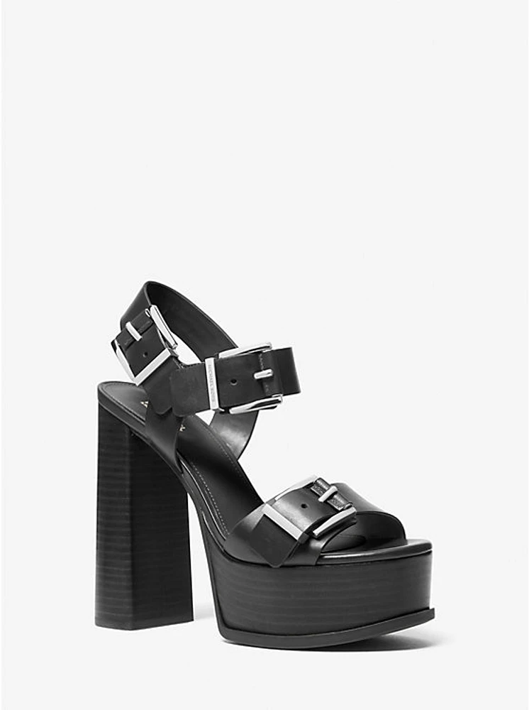 Colby Leather Platform Sandal