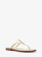 Daniella Metallic Leather Sandal