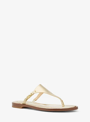 Daniella Metallic Leather Sandal