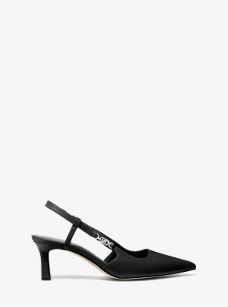 Daniella Leather Slingback Pump