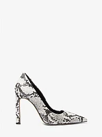 Amara Snake Embossed Leather Pump