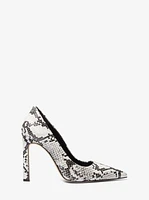 Amara Snake Embossed Leather Pump