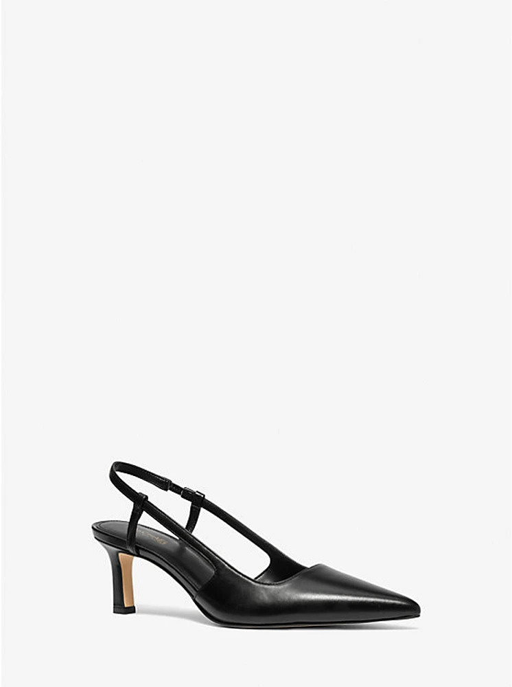 Alora Leather Slingback Pump