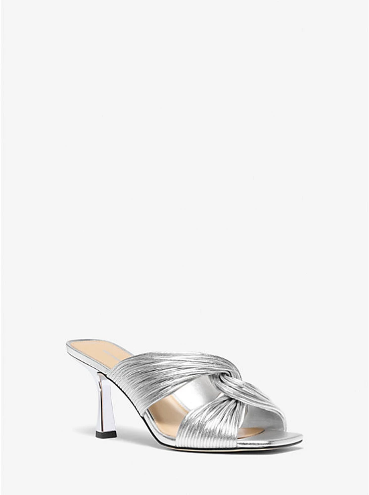 Alessia Metallic Mule Sandal