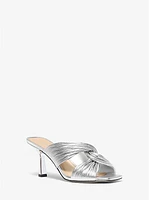 Alessia Metallic Mule Sandal