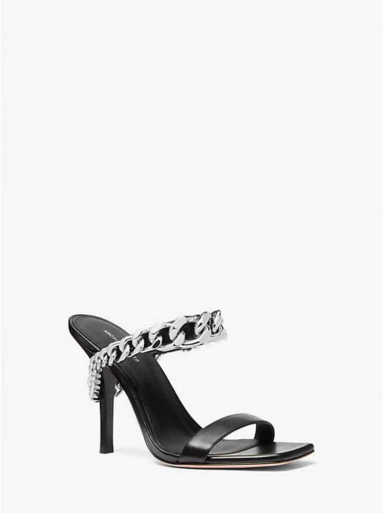 Bianca Embellished Leather Sandal