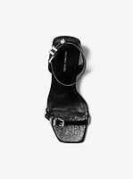 Darrington Crackled Leather Sandal