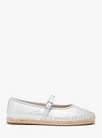 Lynn Metallic Leather Ballet Espadrille
