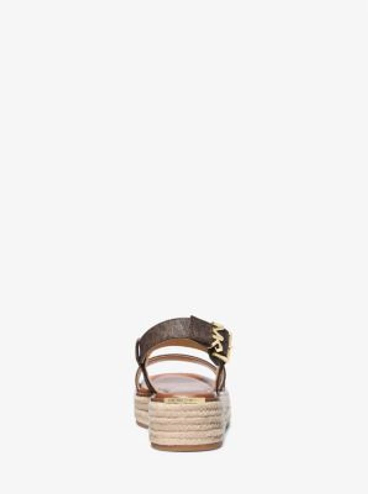 Lynn Signature Logo Platform Espadrille Sandal