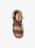 Lynn Signature Logo Platform Espadrille Sandal