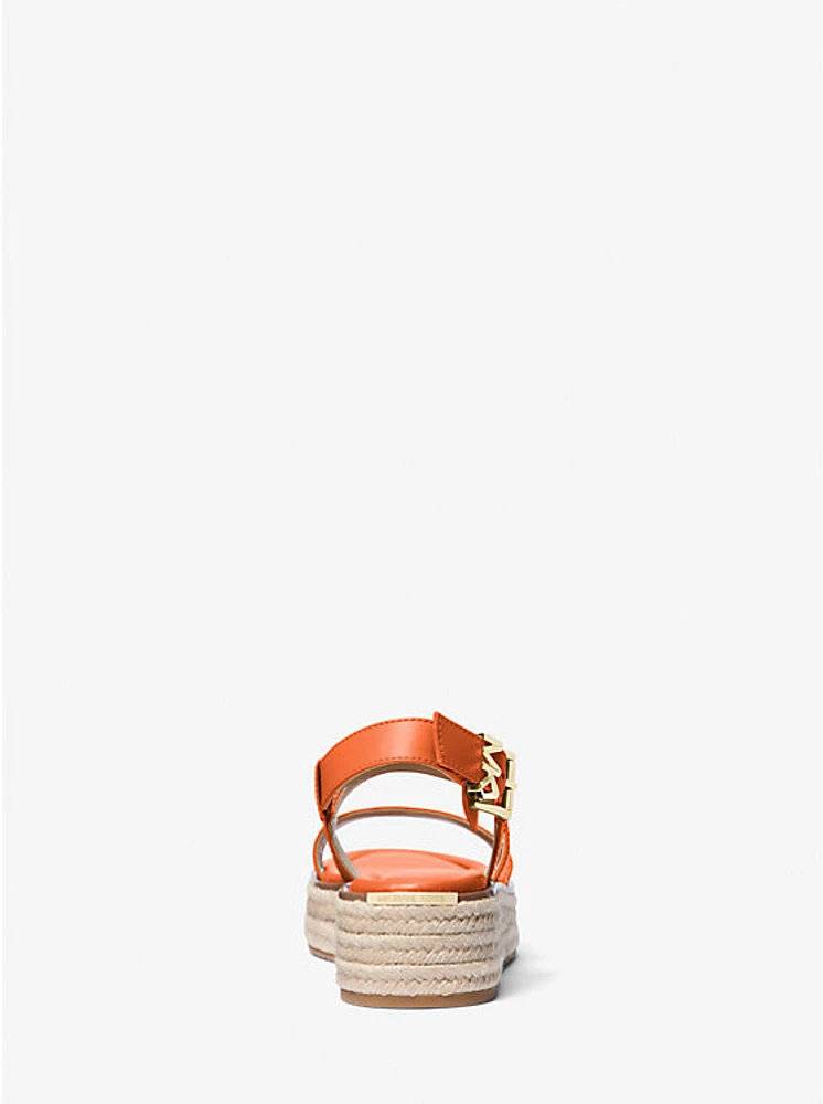 Lynn Leather Platform Espadrille Sandal