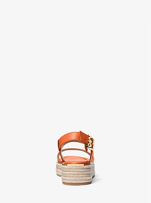 Lynn Leather Platform Espadrille Sandal