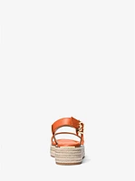 Lynn Leather Platform Espadrille Sandal