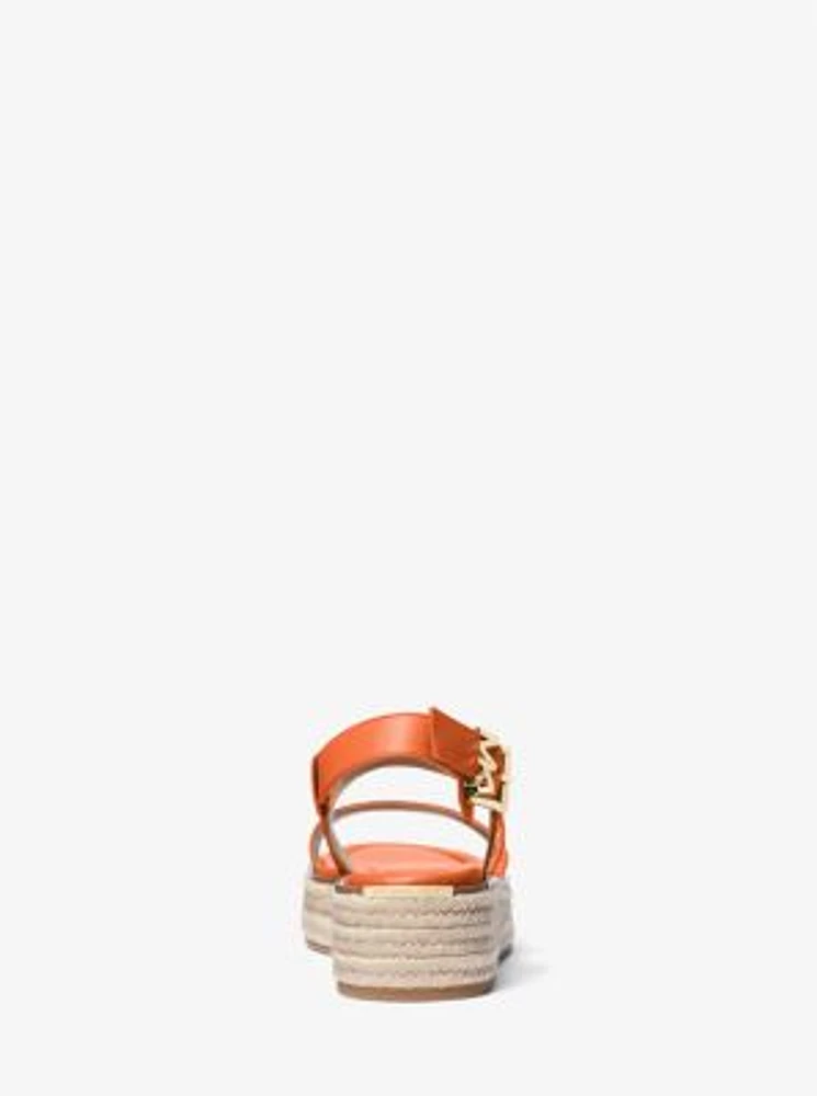 Lynn Leather Platform Espadrille Sandal