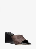 Merriam Signature Logo Wedge Sandal