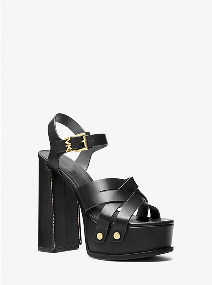 Nora Leather Platform Sandal