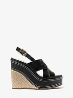 Nora Leather Wedge Sandal