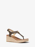 Laney Logo Espadrille Wedge Sandal