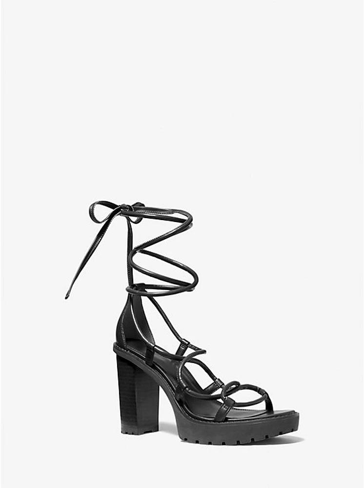 Vero Leather Platform Sandal