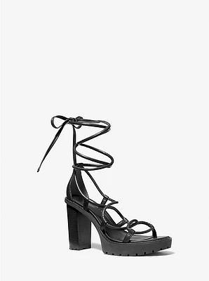 Vero Leather Platform Sandal