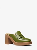 Eden Leather Platform Mule