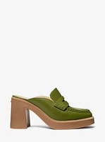 Eden Leather Platform Mule