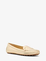 Eve Metallic Leather Moccasin