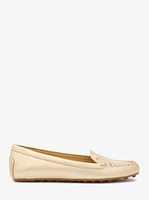 Eve Metallic Leather Moccasin