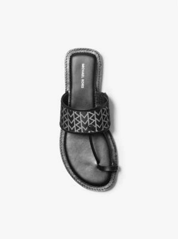 Ashtin MK2000 Logo Jacquard Sandal