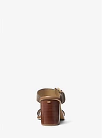 Irene Suede Block Heel Sandal