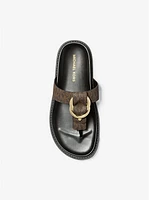 Jaden Signature Logo Thong Sandal