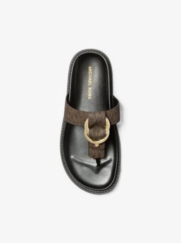 Jaden Signature Logo Thong Sandal
