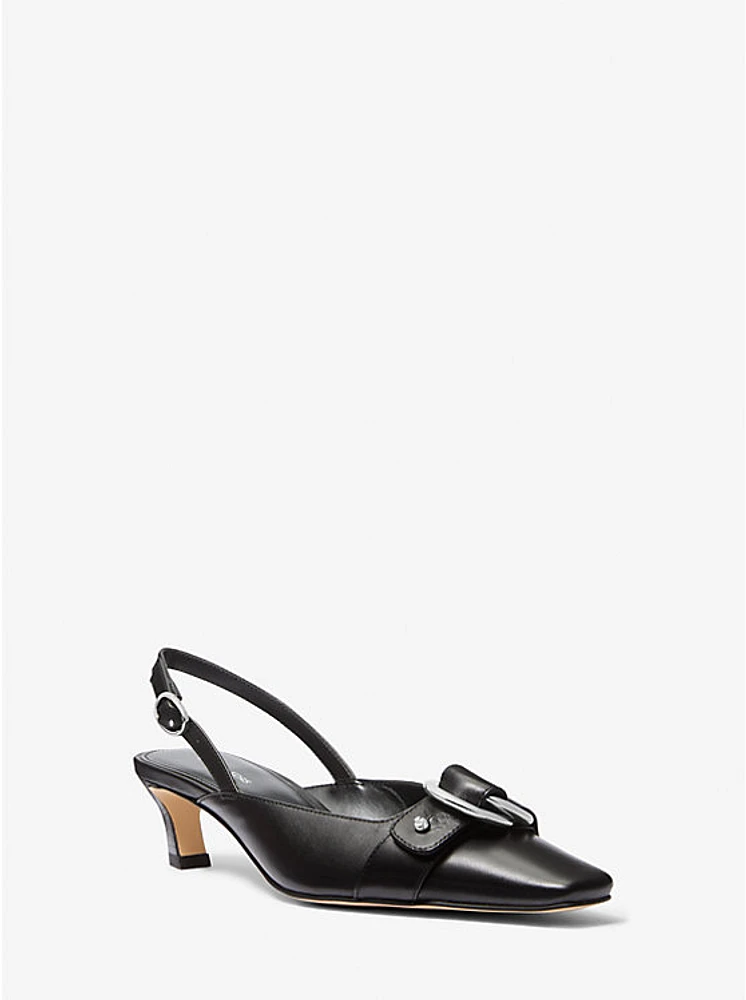 Jaden Leather Slingback Pump
