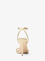 Liana Metallic Snake Embossed Leather Sandal