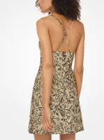 Floral Brocade Slip Dress