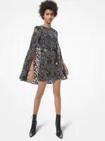 Corded Lace Cape Dress