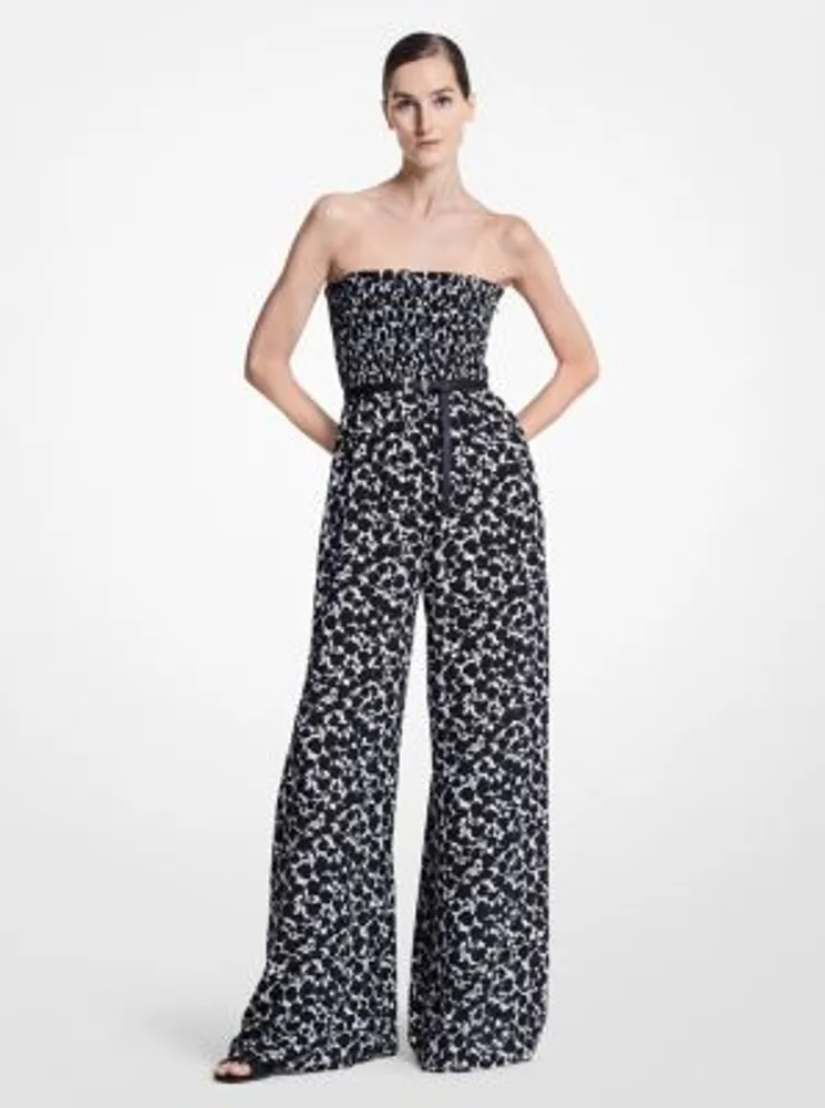 Floral Lace Flared Jumpsuit