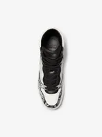 Barett Snake Embossed Leather High-Top Sneaker