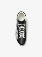 Keating Empire Logo Jacquard and Leather High-Top Sneakers