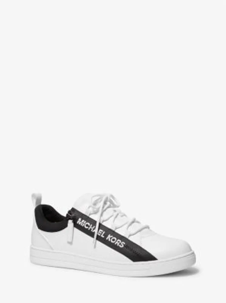 Keating Leather and Mesh Zip-Up Sneaker