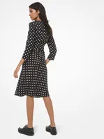 Polka Dot Crepe Sablé Dress