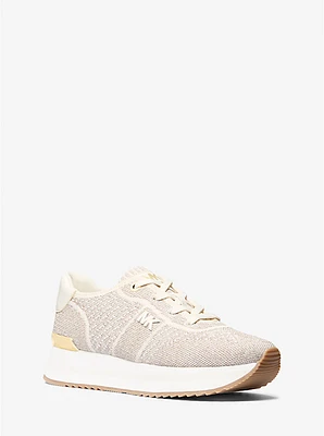 Monique Metallic Knit Trainer