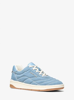 Pia Quilted Suede Trainer