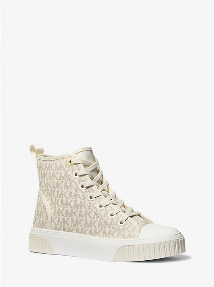 Gertie Signature Logo High-Top Sneaker