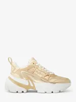 Nick Metallic Leather Trainer